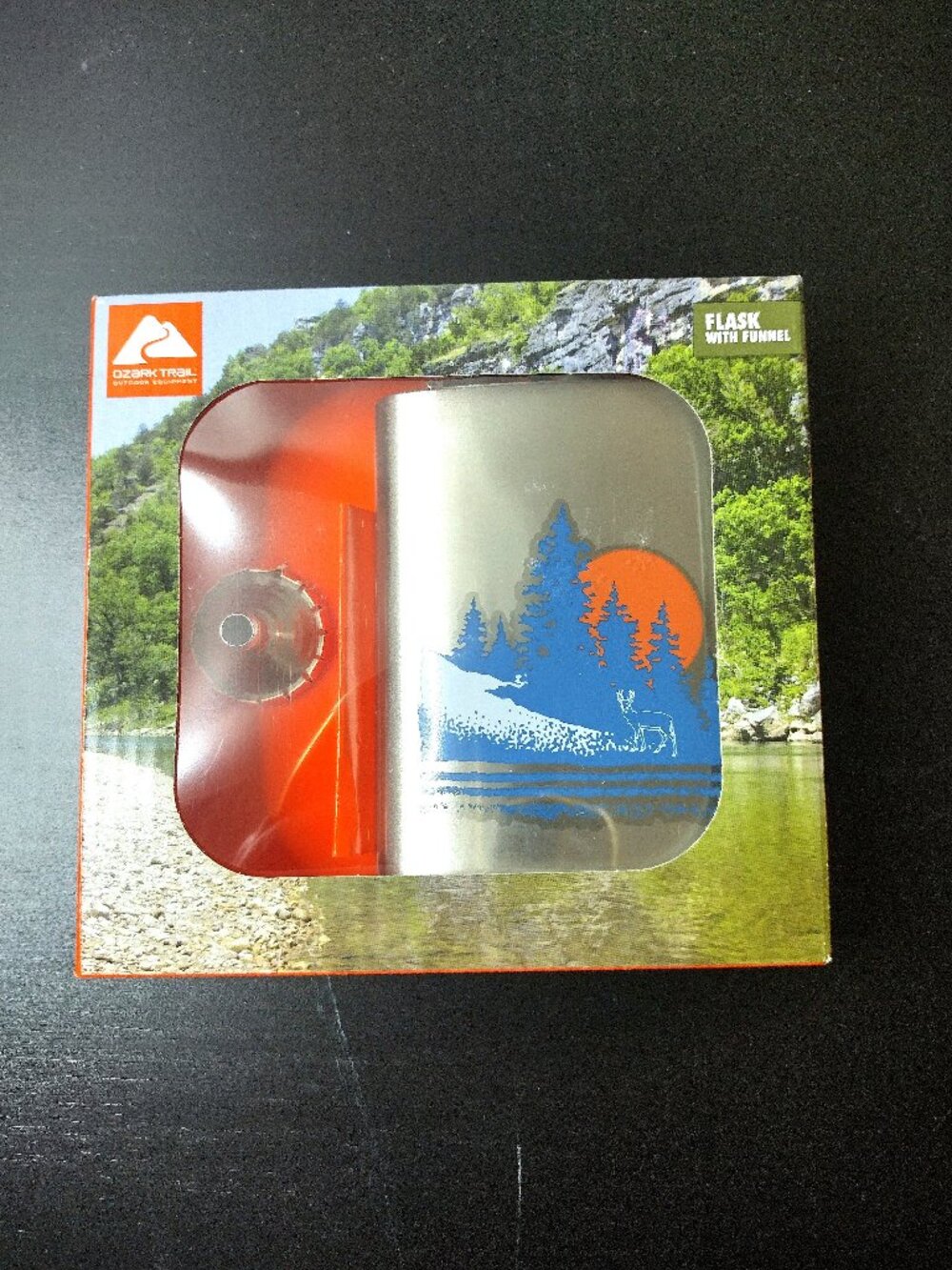 Ozark Trail 7.5oz Stainless Steel Flask with Funnel